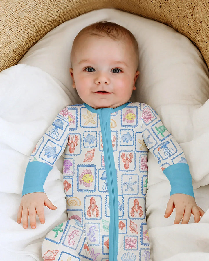 Coastal Treasures Family Matching Bamboo Convertible Zippy