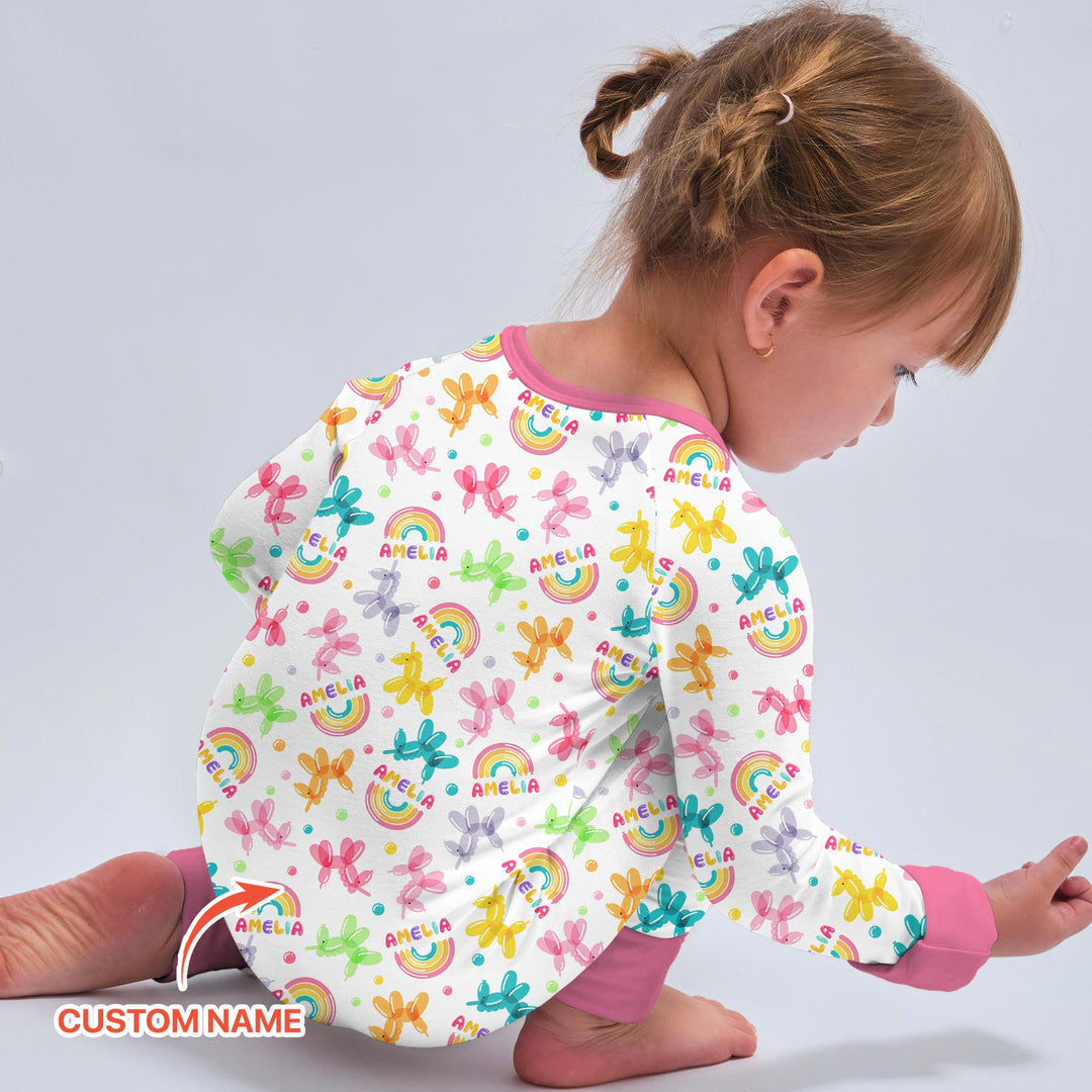 Sweet Balloon Dreams Custom Name Convertible Zippy