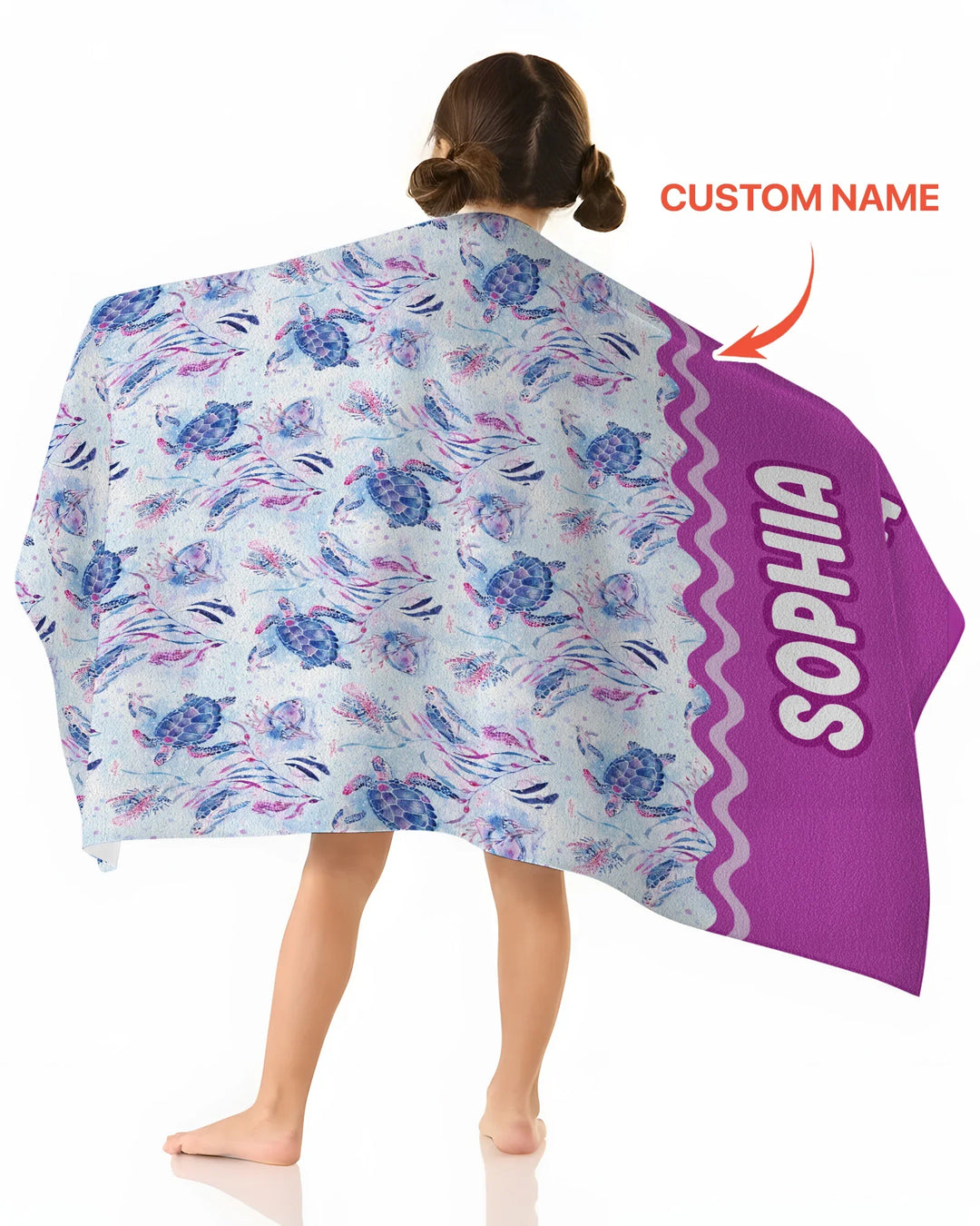 Little Turtles Family Matching Bamboo Beach Towel