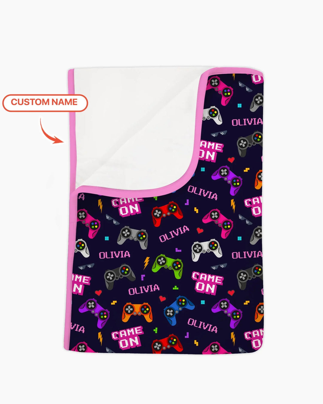 Custom Name Game On Family Matching Bamboo Blanket