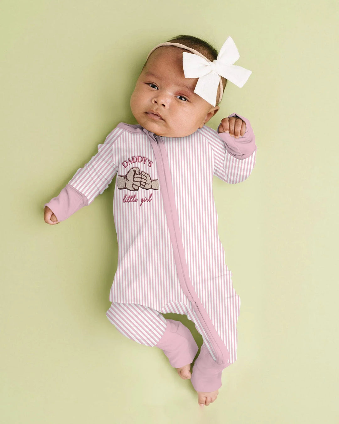 Embroidered Daddy's Little  Bamboo Convertible Zippy