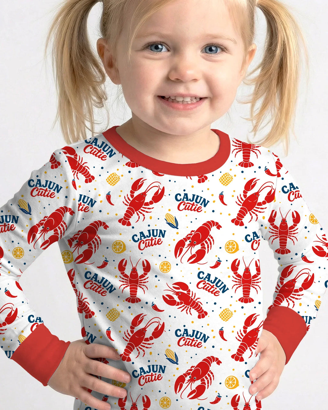 Cajun Cutie Bamboo Two Piece Long Sleeve Pajama Set