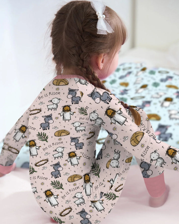 He Is Risen Easter Family Matching Convertible Zippy