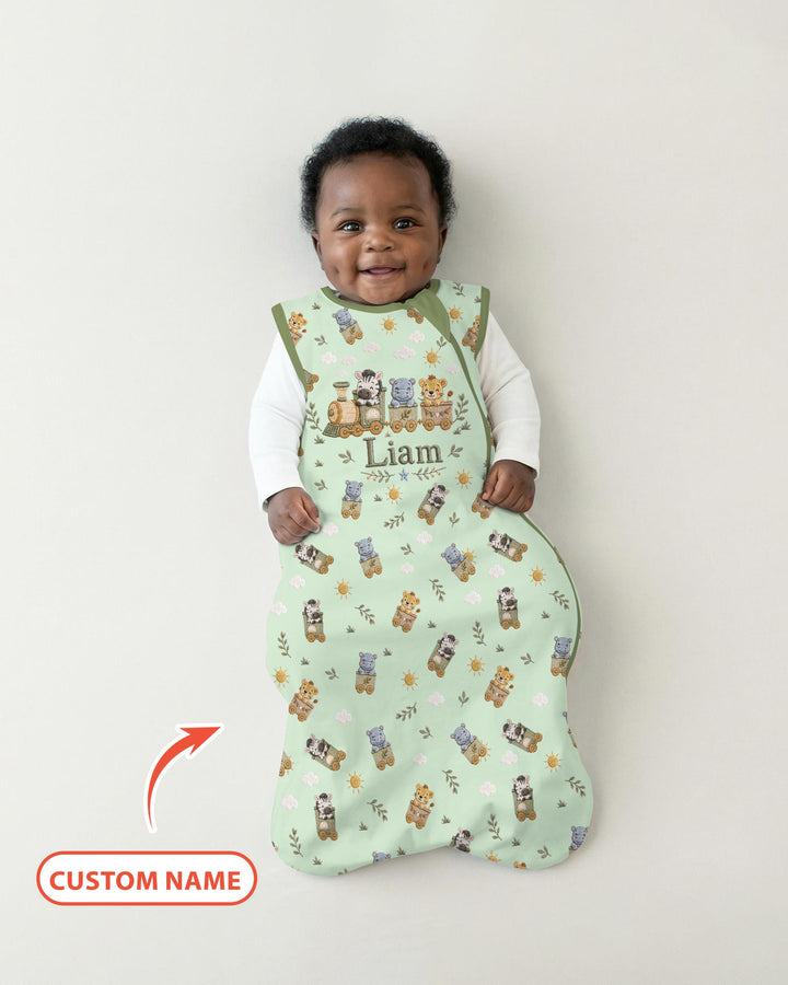 Cute Animal Train Bamboo Sleep Bag
