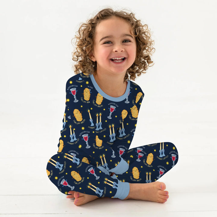 Shabbat Eve Two Piece Long Sleeve Pajama Set