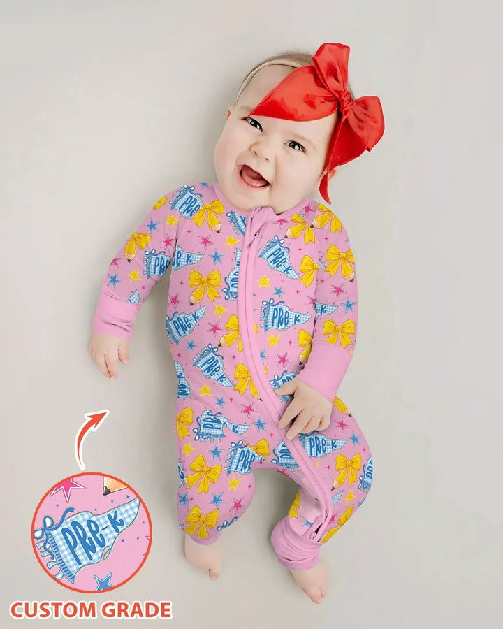 Pencil Bow Back To School Bamboo Convertible Zippy