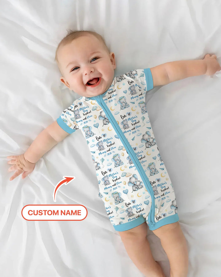 Personalized Our 1st Mother's Day Together Bamboo Shorty Zippy