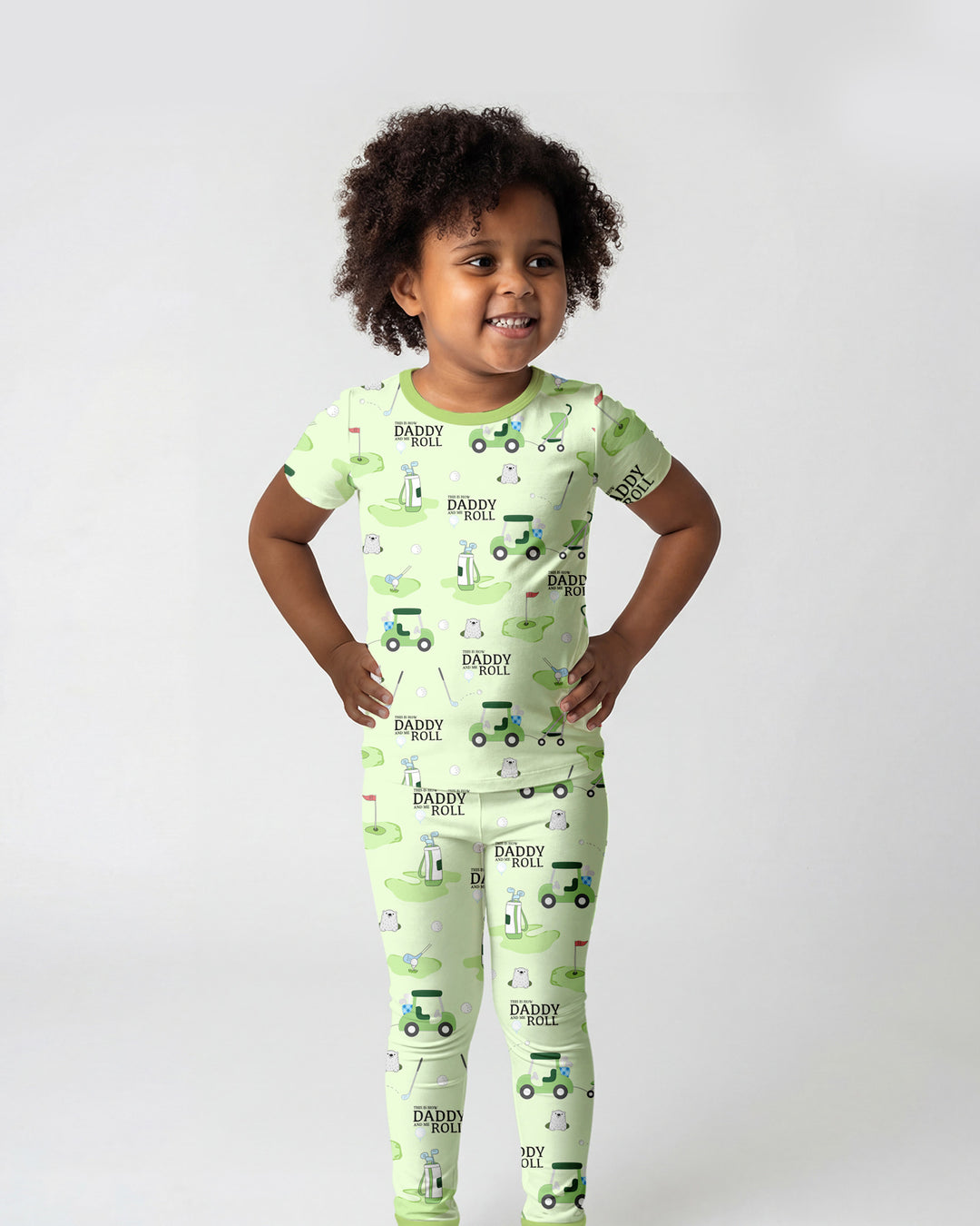 Daddy Golf Team Two Piece Short Sleeve Pajama Set