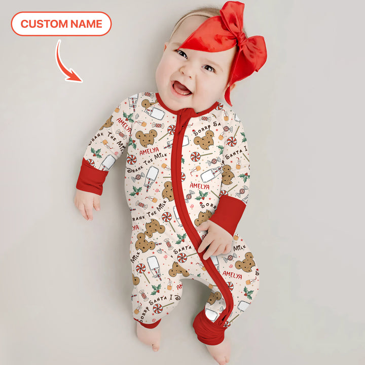 Custom Name Sorry Santa I Drank The Milk Convertible Zippy