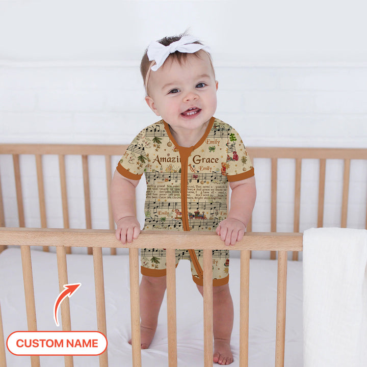 Amazing Grace Custom Name Shorty Zippy