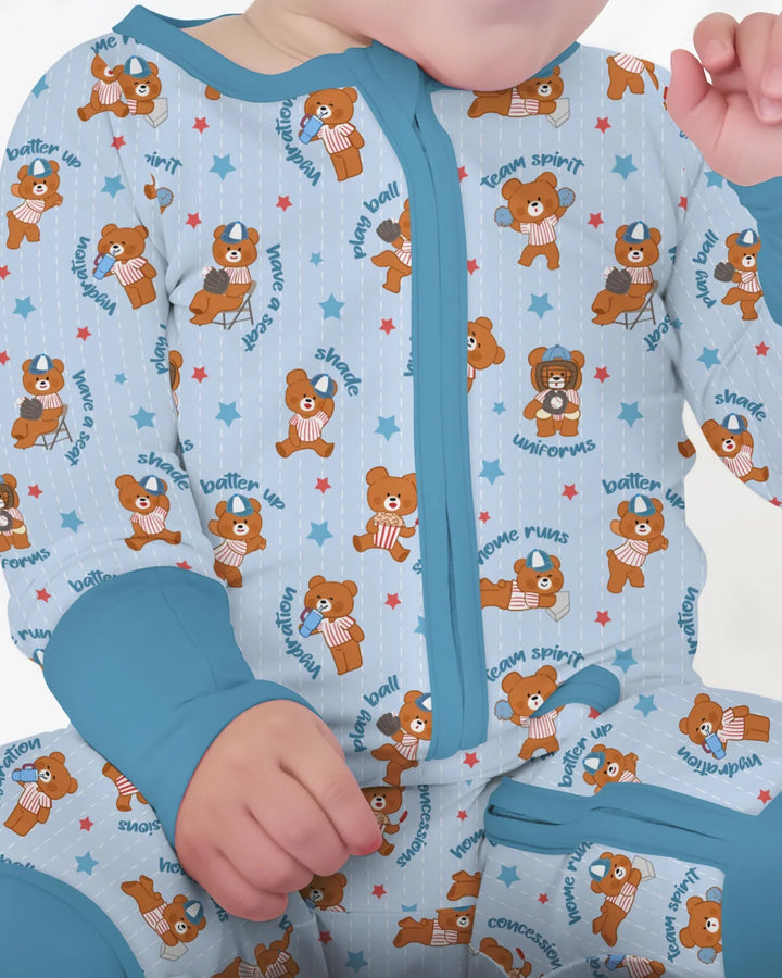 Born To Play Baseball Bamboo Convertible Zippy