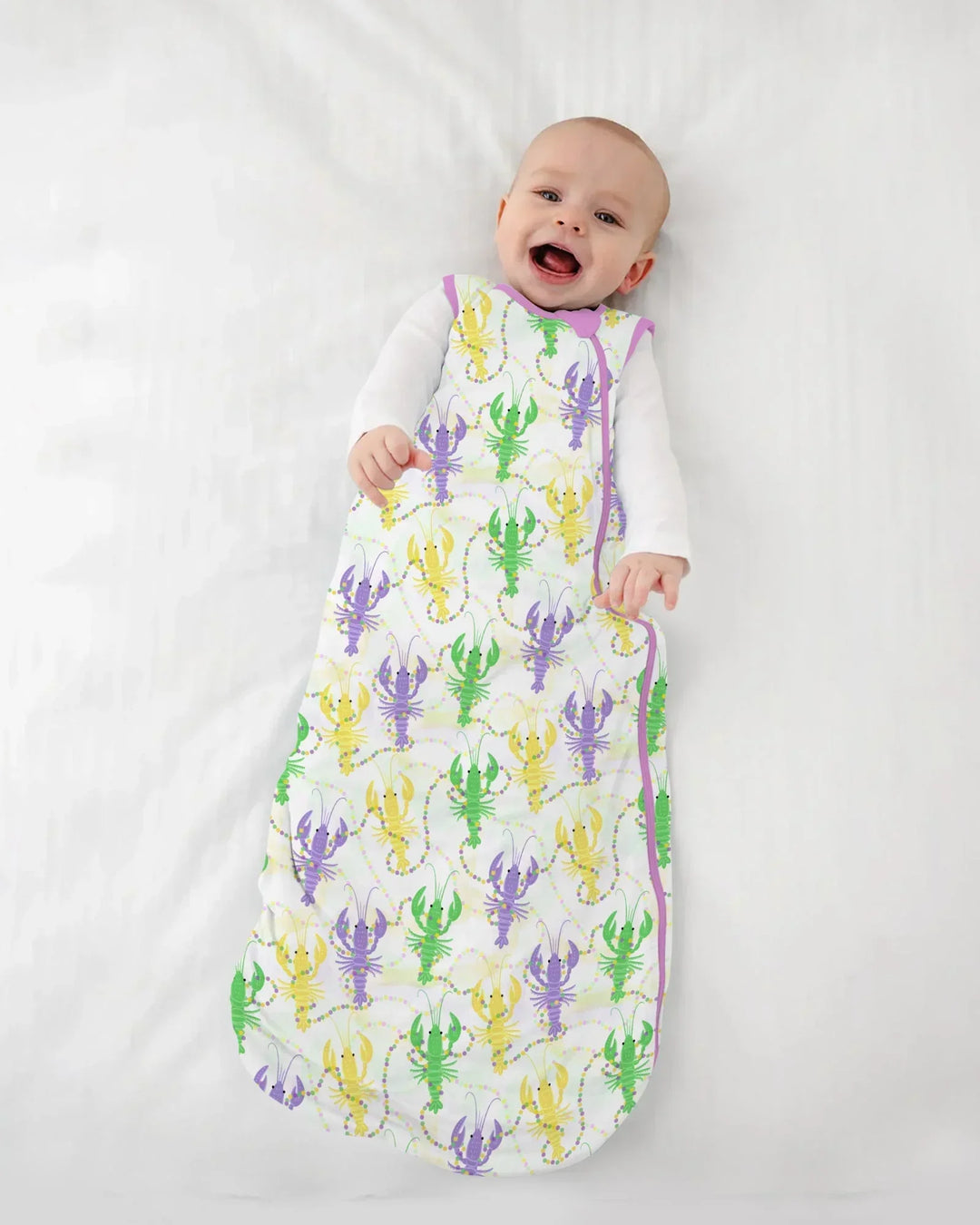 Mardi Gras Crawfish Family Matching Bamboo Sleep Bag