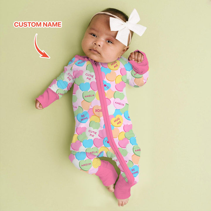 Valentine Candy Crush Family Matching Convertible Zippy