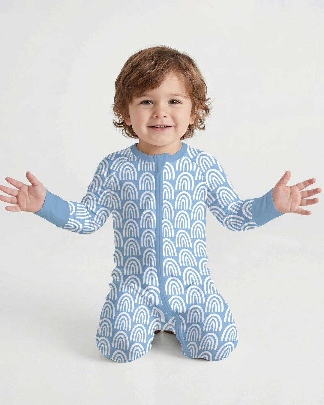 Sky Blue Rainbows Bamboo Convertible Zippy