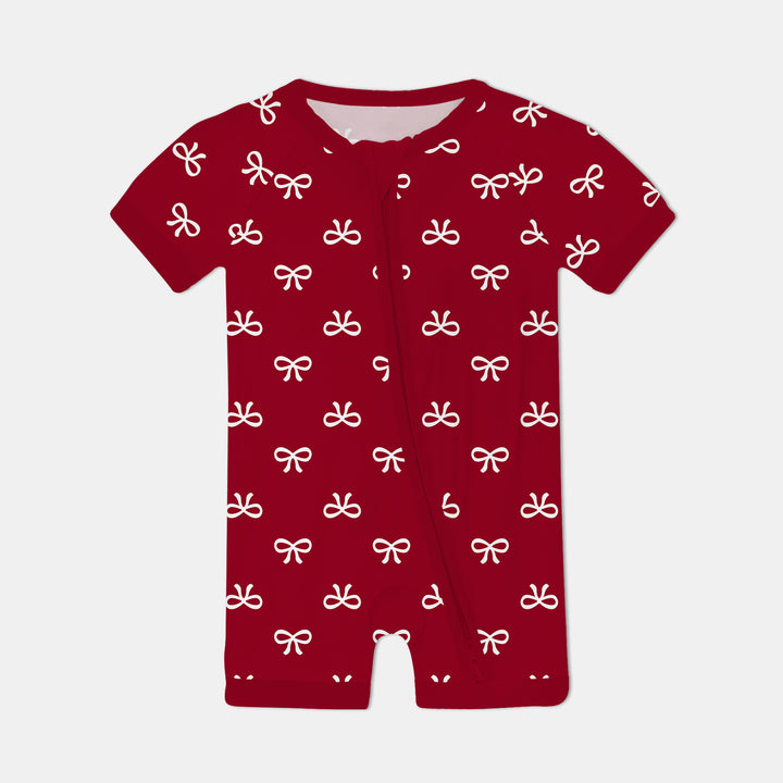 Christmas Cute Bows Shorty Zippy