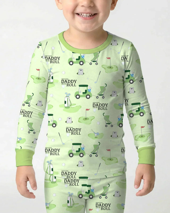 Daddy Golf Team Two Piece Long Sleeve Pajama Set