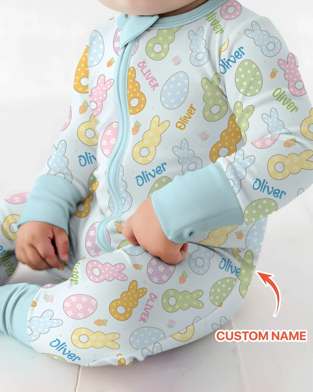 Gerippte Babykleidung mit individuellem Foto - Weich &amp; Skizzenhaft