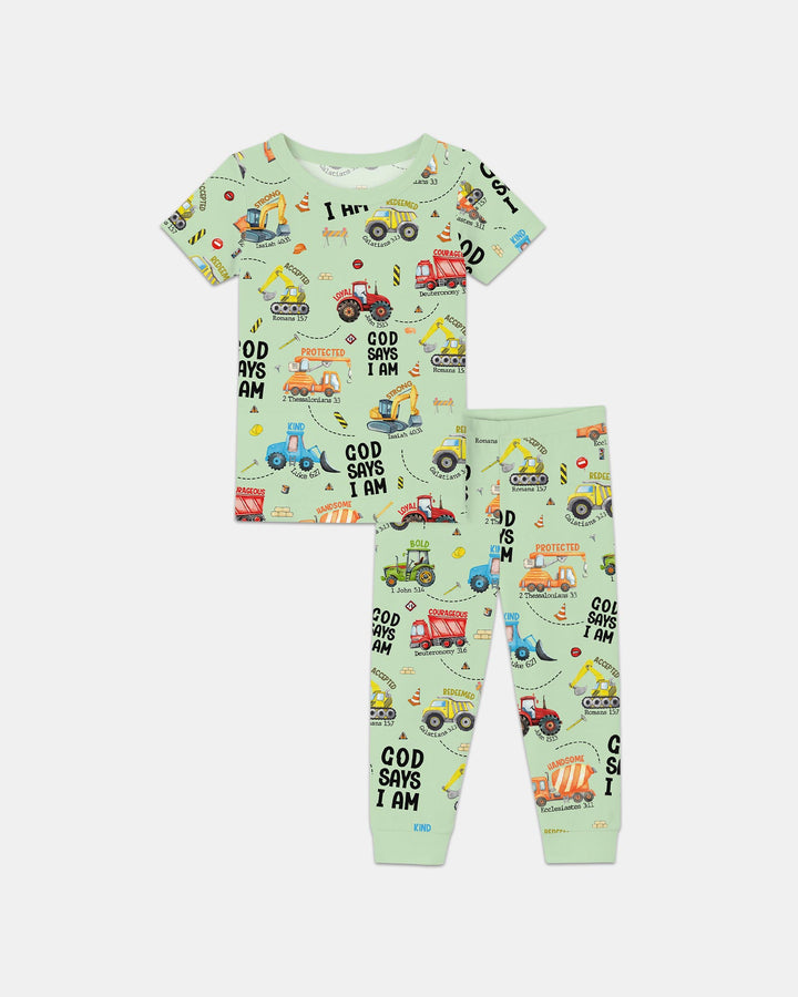 Zweiteiliges, kurzärmliges Pyjama-Set mit Marienkäfern