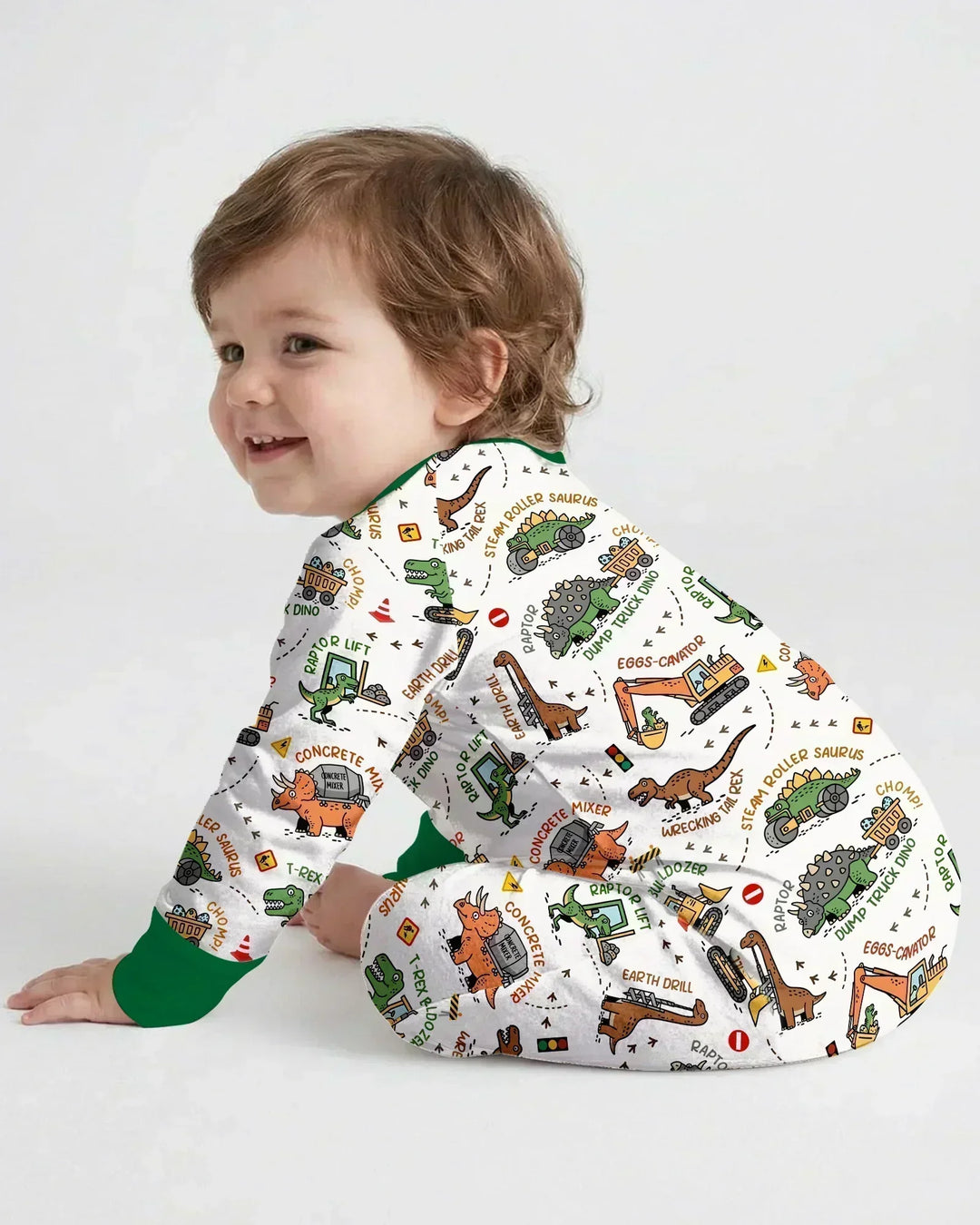 Dinosaur Construction Truck Bamboo Convertible Zippy