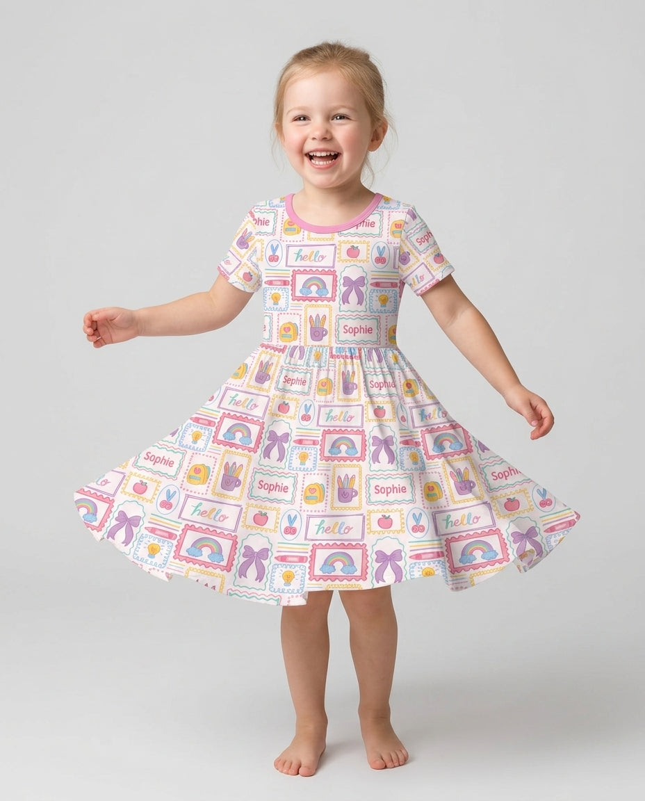 Vorlage Bambus Twirl Kleid