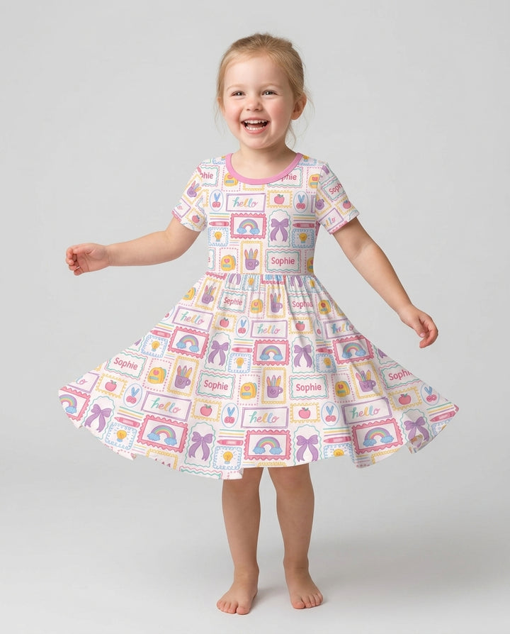 Vorlage Bambus Twirl Kleid