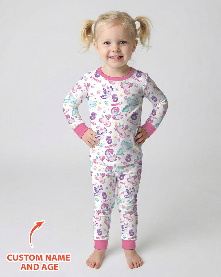 Personalized Alolt Of Fun Birthday Bamboo Two Piece Long Sleeve Pajama Set