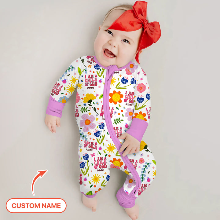 I Am A Child Of God Custom Name Girl Convertible Zippy