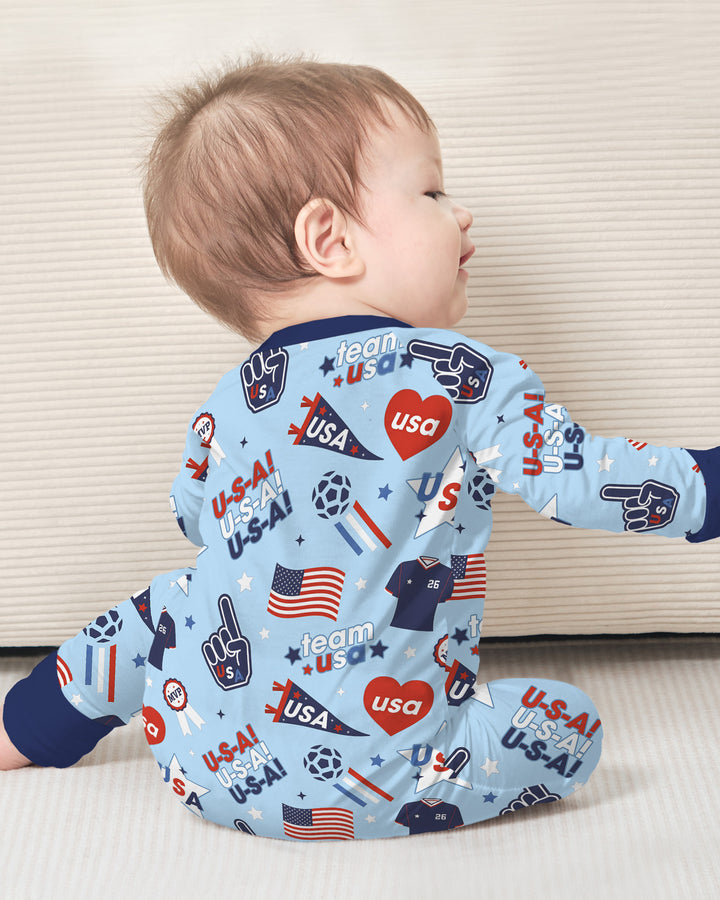 Soccer Party Team USA Bamboo Convertible Zippy