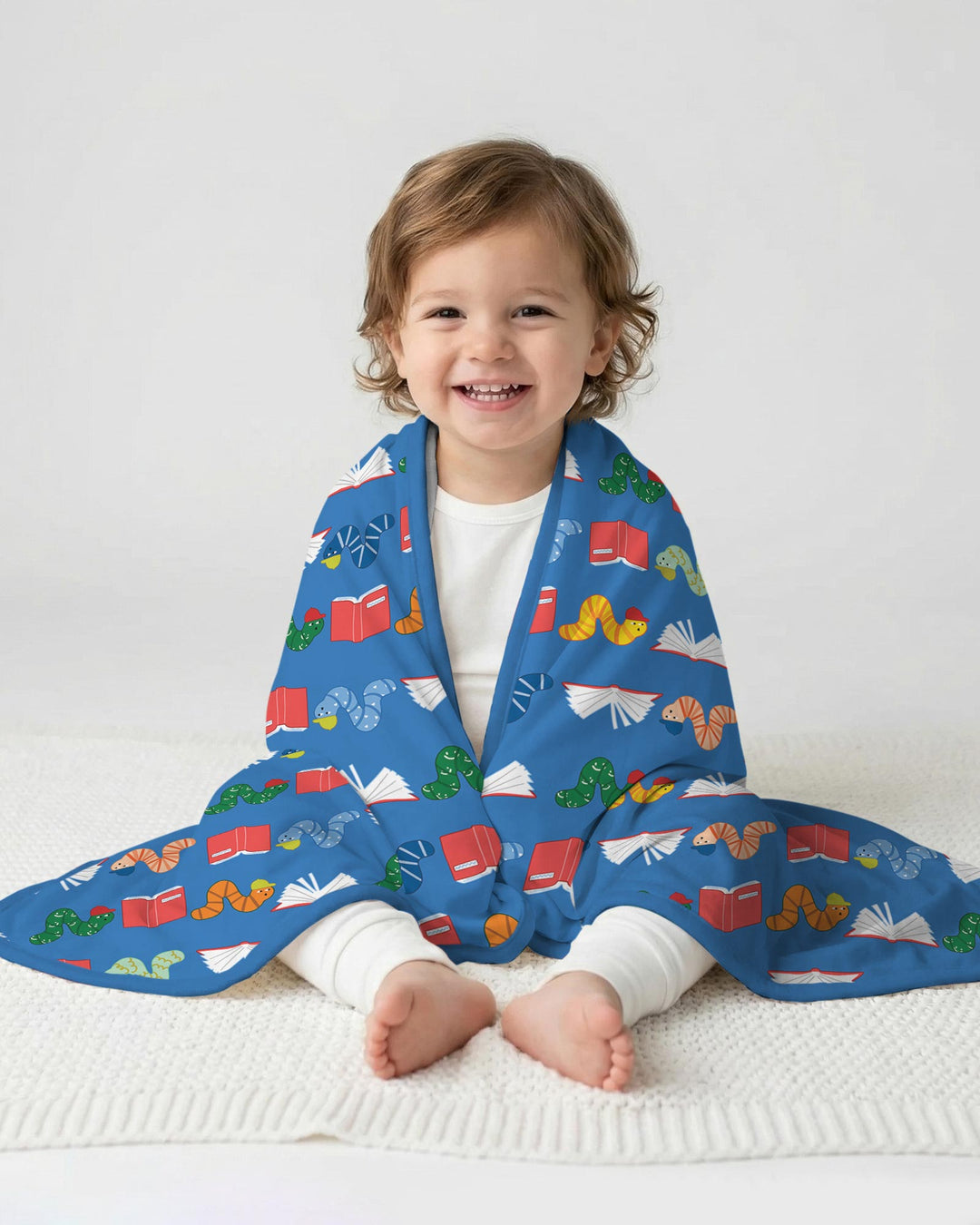 Bookworm Family Matching Bamboo Blanket