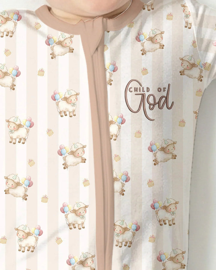Child Of God Embroidered Baby Bamboo Convertible Zippy