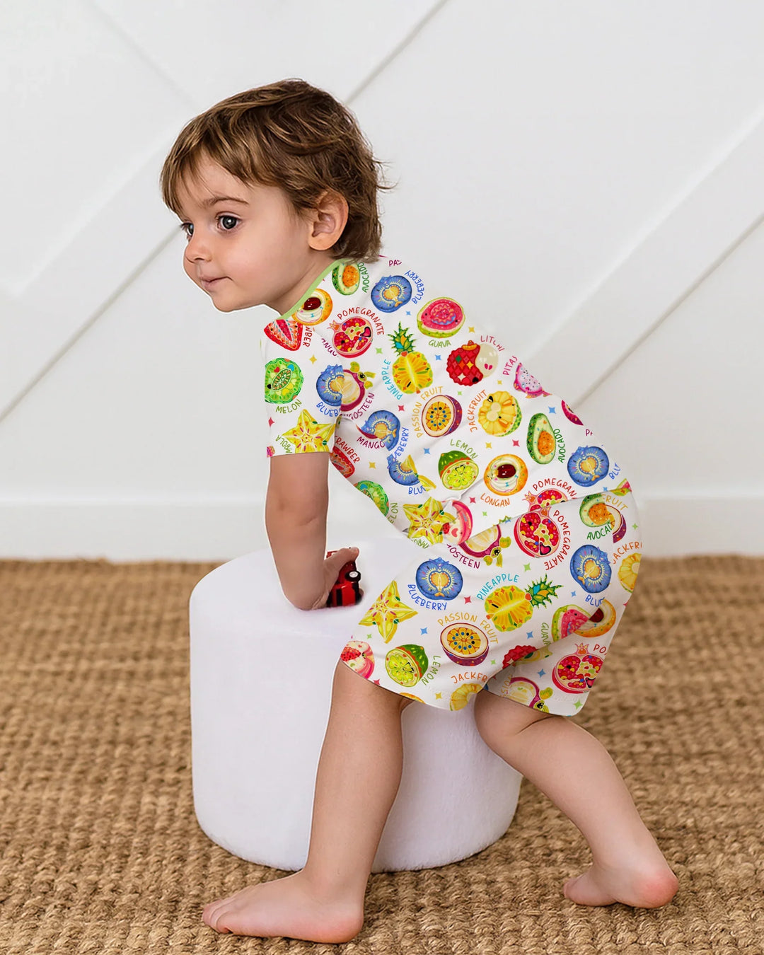 Conjunto de pijama de dos piezas de bambú Juicy World de manga corta y pantalones cortos
