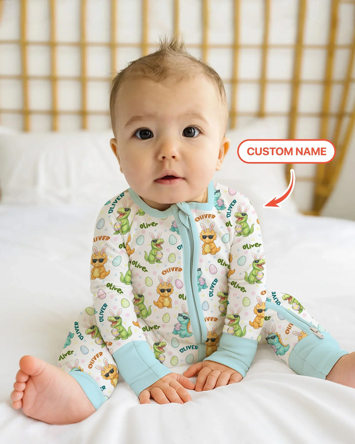 Custom Name Dinosaur on the Hunt Convertible Zippy