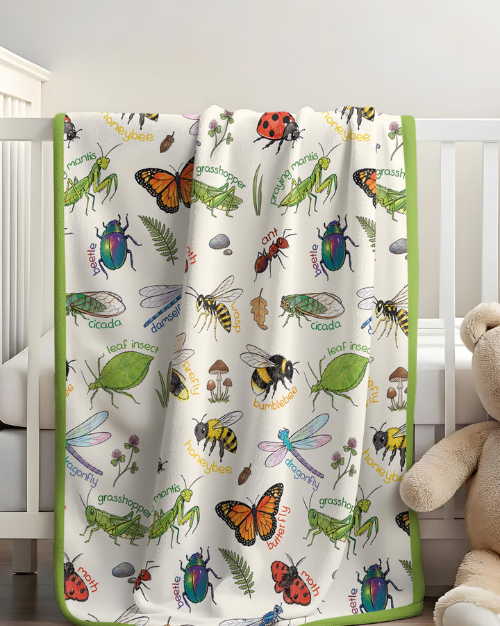 Bug Learning Bamboo Blanket