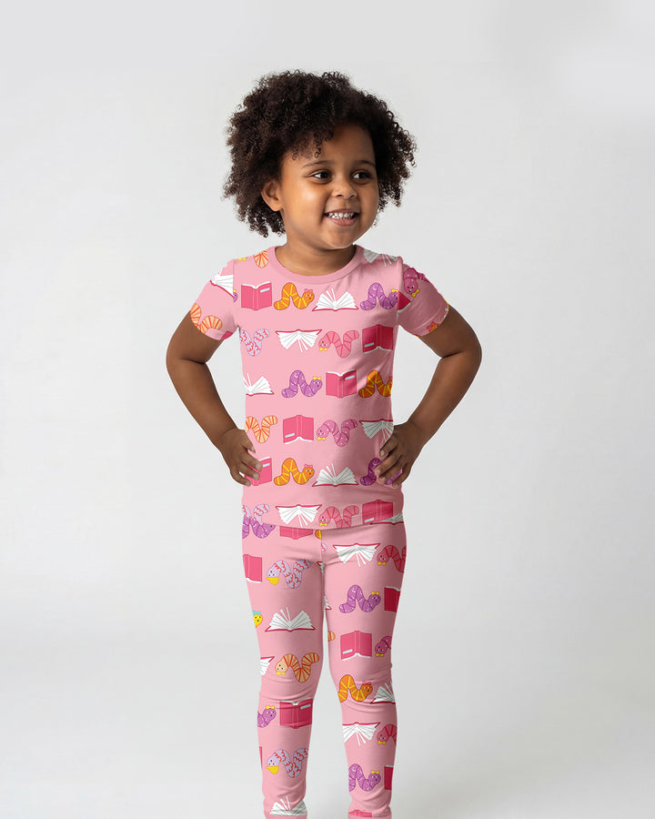 Zweiteiliges, kurzärmliges Pyjama-Set mit Marienkäfern