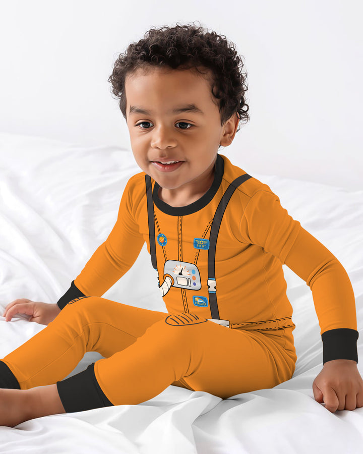 Future Astronaut Bamboo Two Piece Long Sleeve Pajama Set