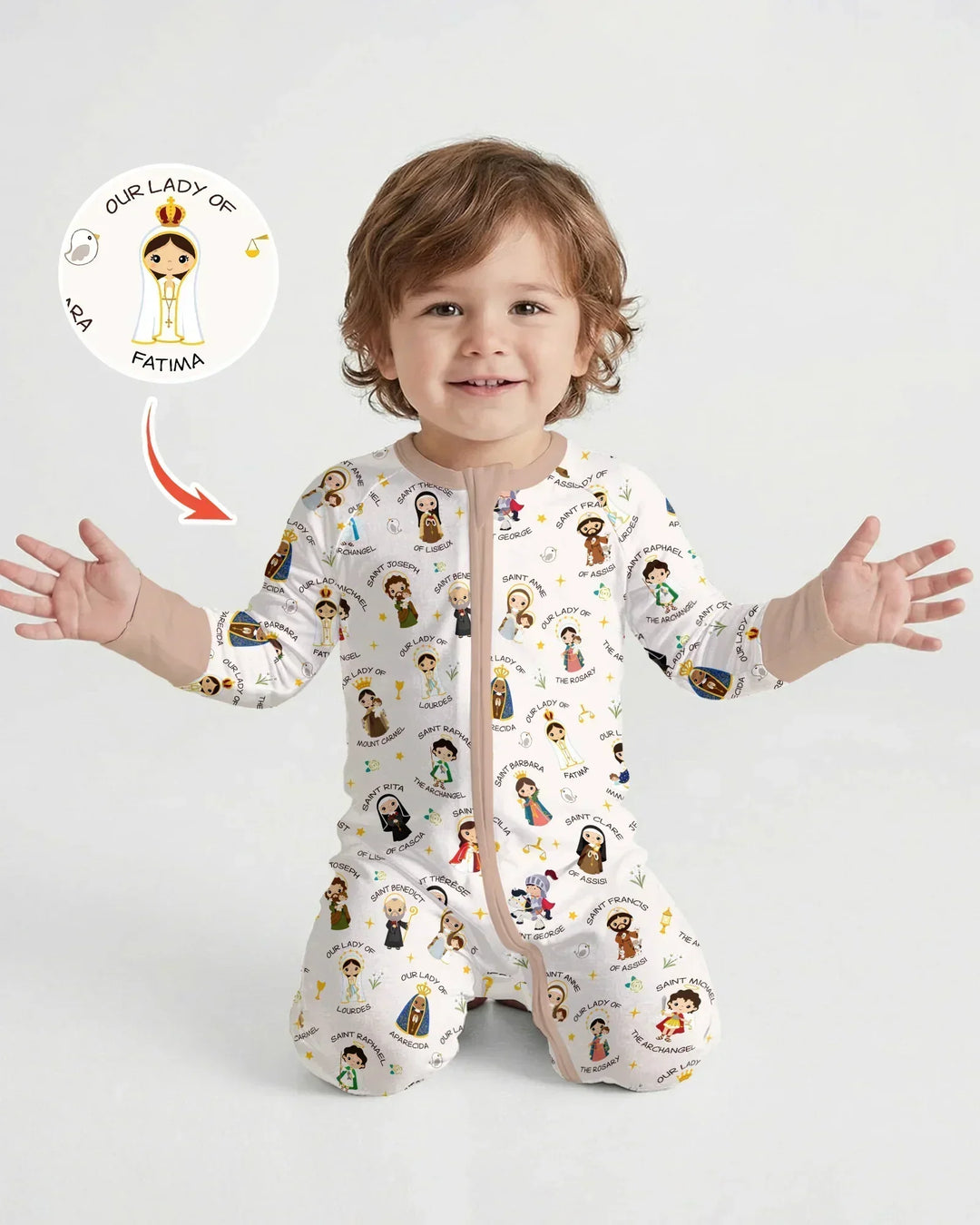 Pray For Us Family Matching Convertible Zippy