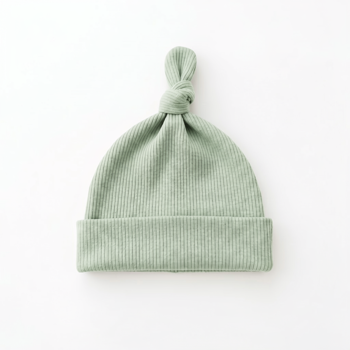 Ribbed Bamboo Knotted Hat