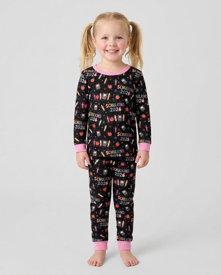 Conjunto de pijama de dos piezas de bambú de manga larga