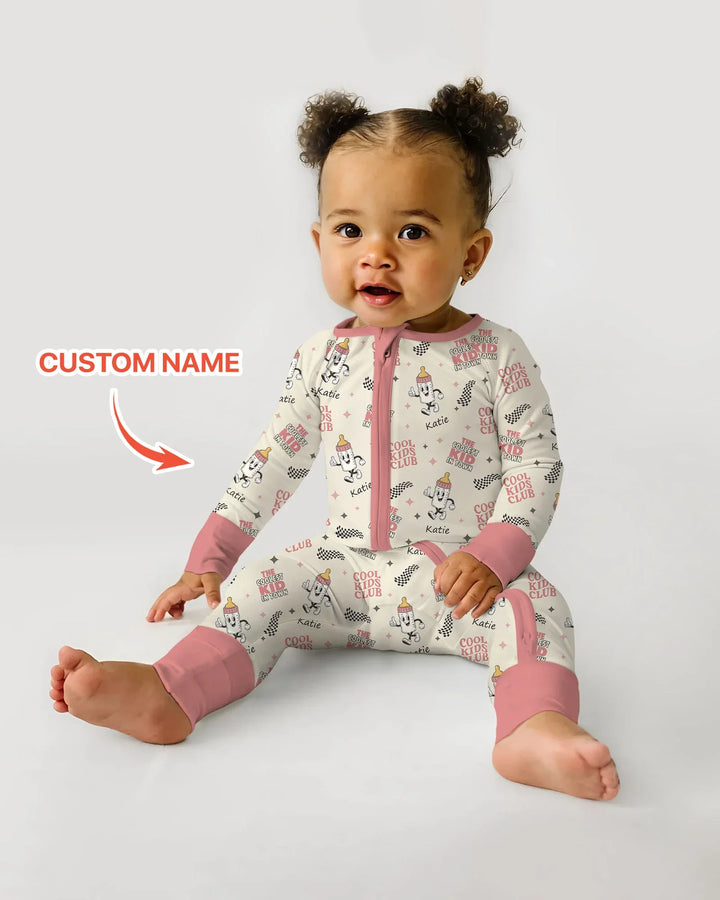 Custom Name Cool Club Daddy & Me Matching Bamboo Convertible Zippy