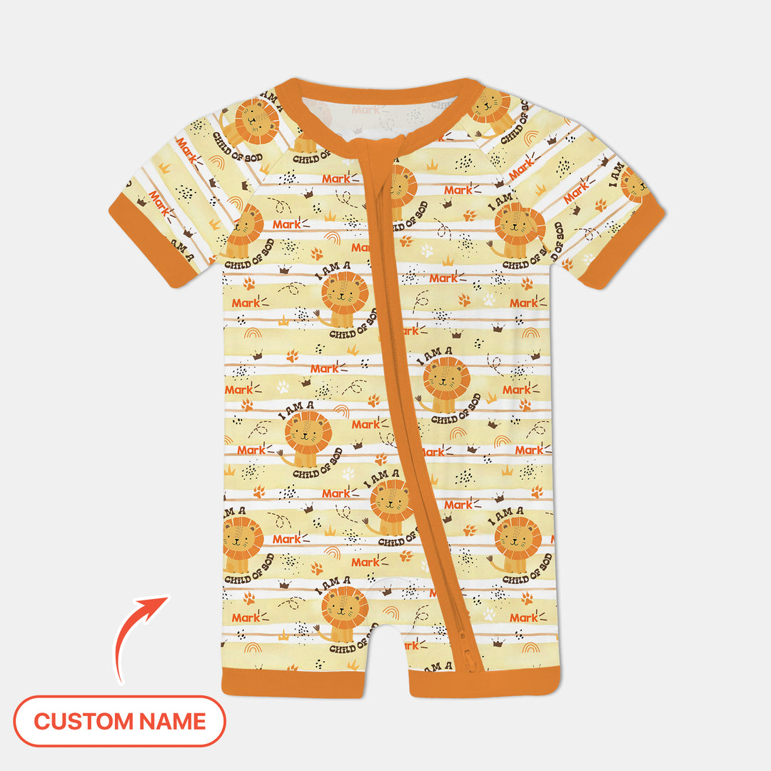 I Am A Child Of God Custom Name Boy Shorty Zippy