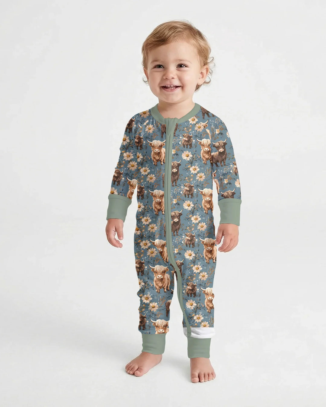 Gerippte Babykleidung mit individuellem Foto - Weich &amp; Skizzenhaft