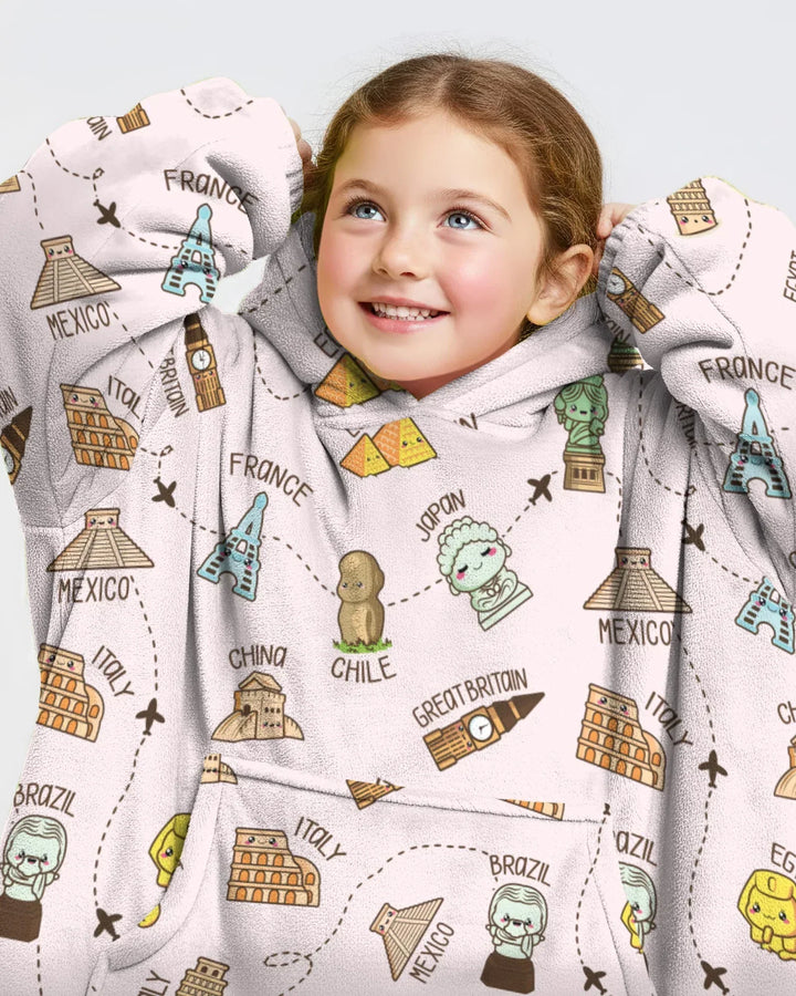 Kawaii World Tour Wearable Blanket Hoodie