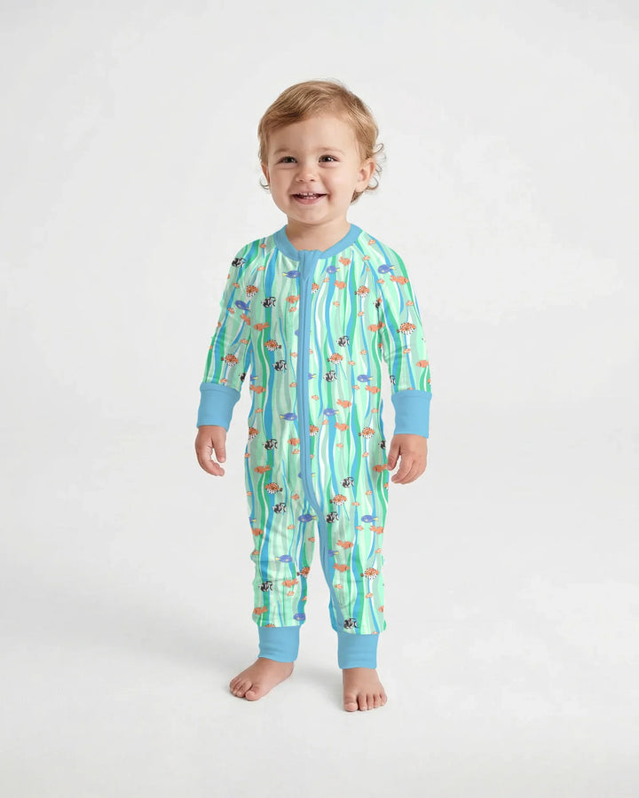 Custom Name Summer Beach Bamboo Convertible Zippy