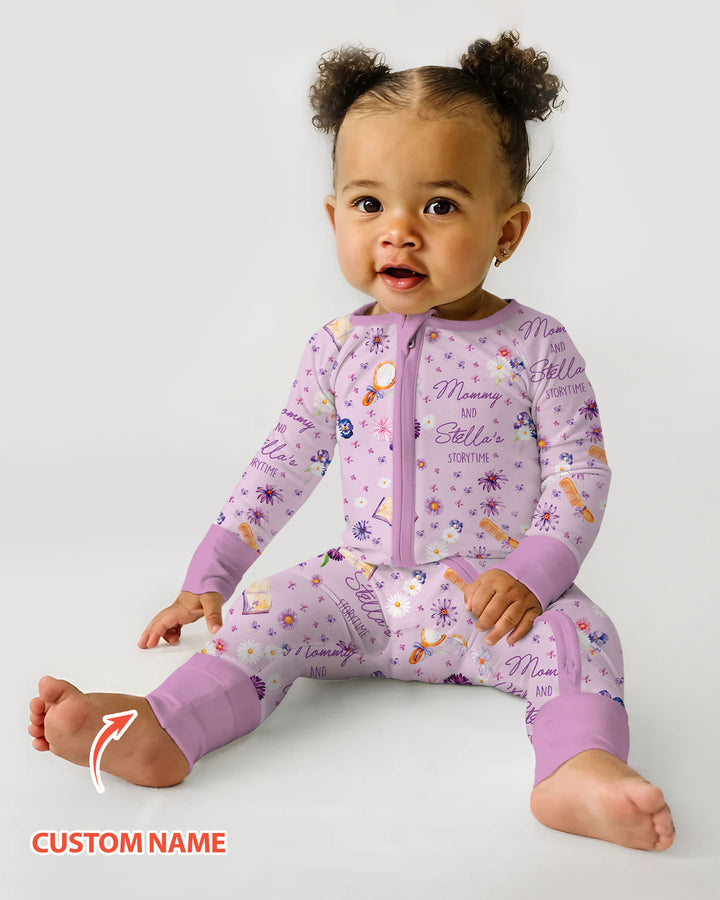Mommy Daddy And Me Bedtime Story Family Matching Bamboo Convertible Zippy