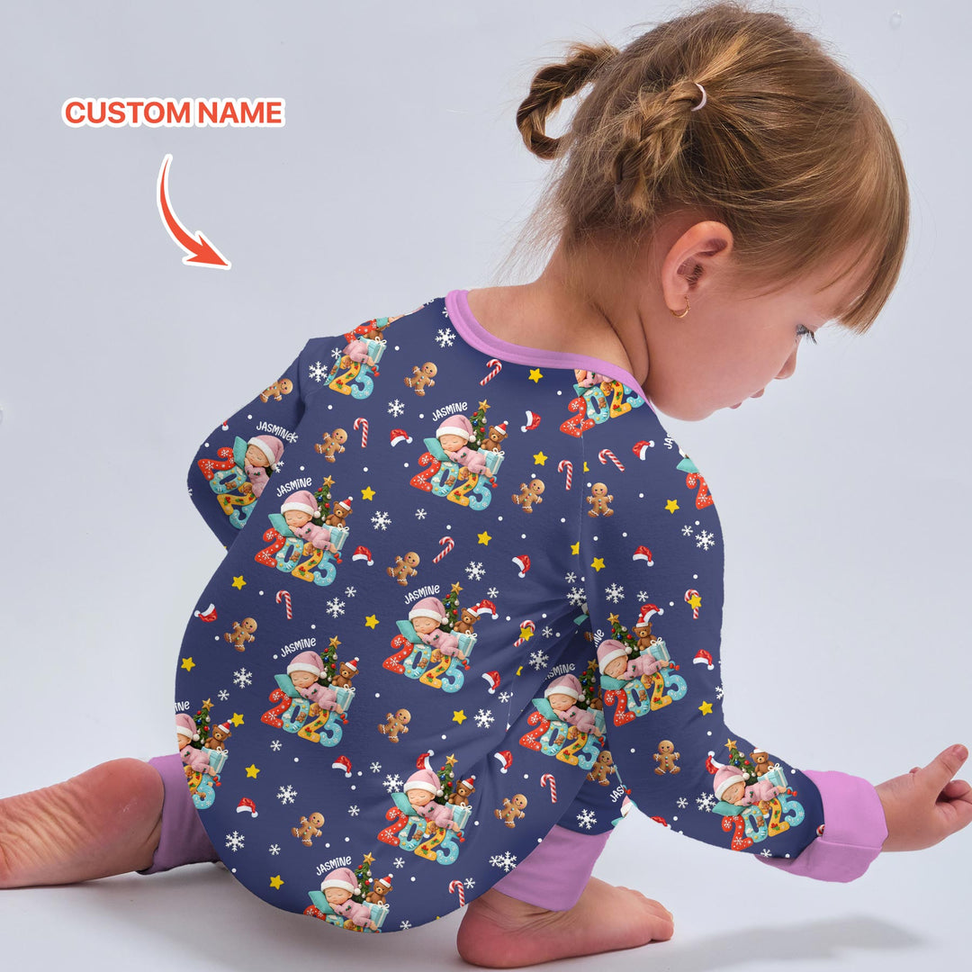 Gerippte Babykleidung mit individuellem Foto - Weich &amp; Skizzenhaft