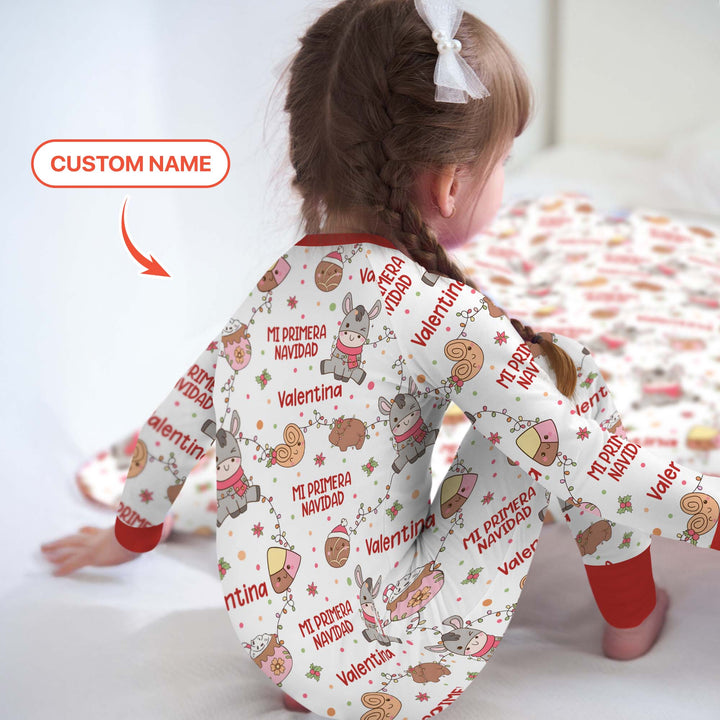 Mi Primera Navidad Custom Name Convertible Zippy , Mi Primera Navidad Custom Name Convertible Zippy - 0-3M