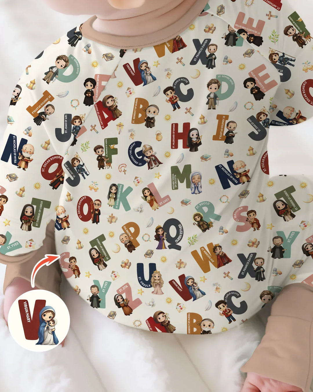 Catholic Saint ABCs Convertible Zippy