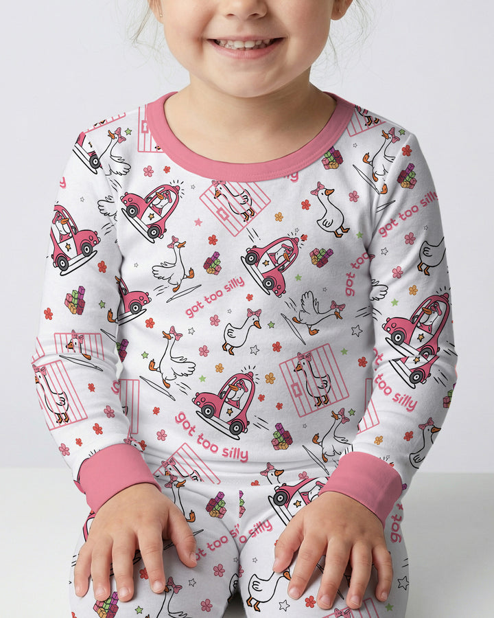 Got Too Silly  Bamboo Two Piece Long Sleeve Pajama Set