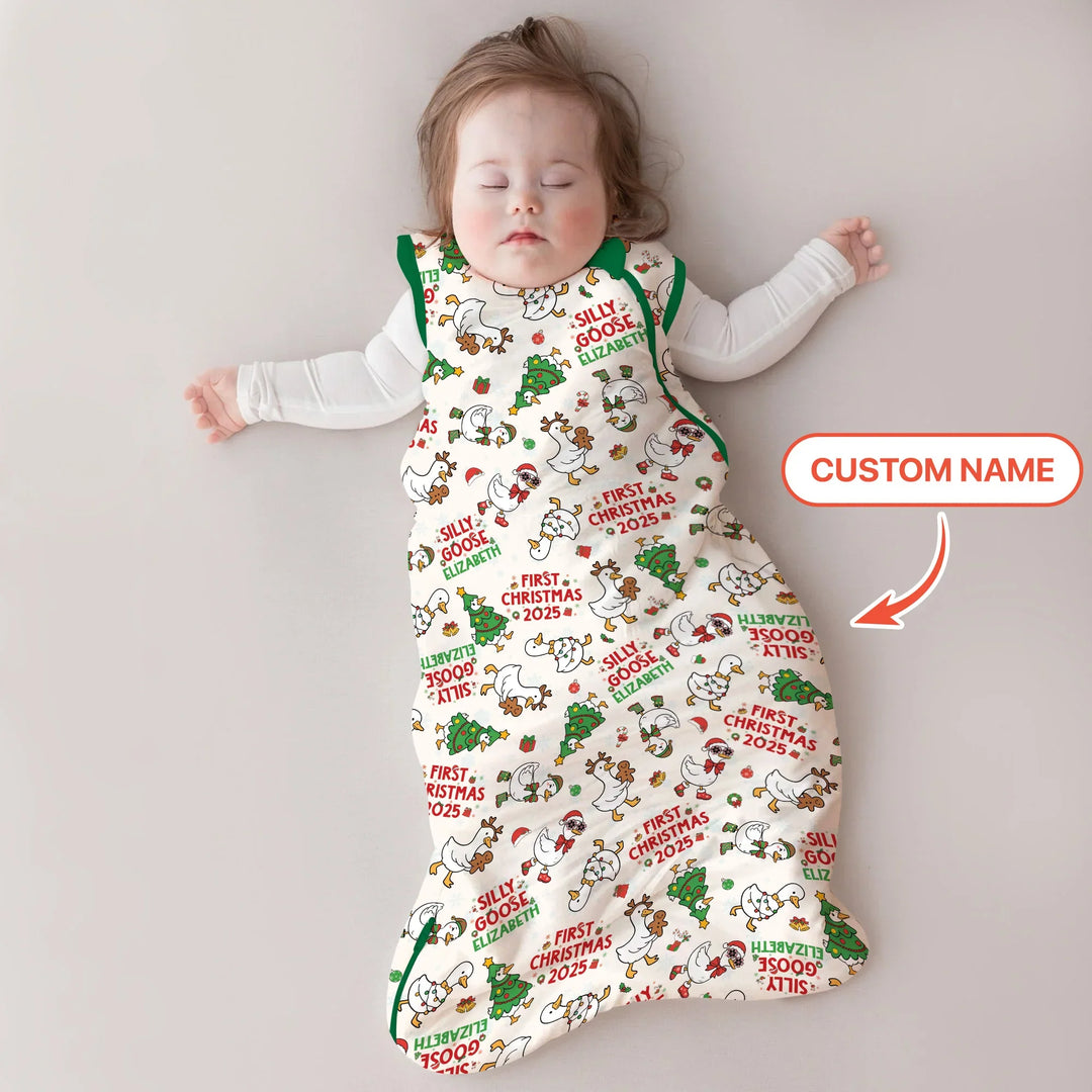 Custom Name "Silly Goose" Sleep Bag (Green) , Custom Name "Silly Goose" Sleep Bag (Green) - XS / 0.5 TOG