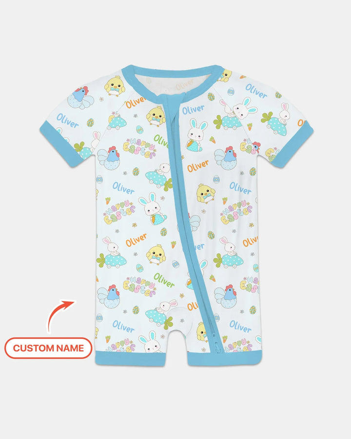 Custom name Happy Easter Shorty Zippy